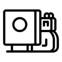 Action camera is recording an exciting event vector