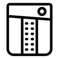 Uninterruptible power supply ups icon showing battery status vector