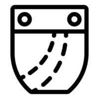 Air conditioner blowing cold air icon showing lines symbolizing airflow vector