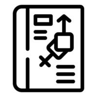 Project manager planning strategy using agile methodology on paper vector