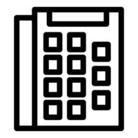 Office phone showing keypad for communication vector