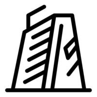 Modern building facade representing urban architecture and cityscape vector