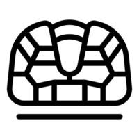 Jaw reconstruction surgery fixing broken bones icon vector outline