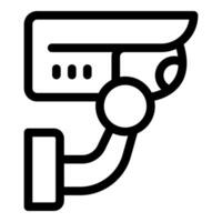 Security camera providing surveillance and enhancing safety vector