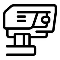 Security camera monitoring system recording video footage vector