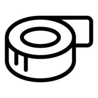 Roll of sticky tape being unrolled for packaging vector