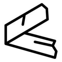 Folding ruler measuring length for diy project icon vector