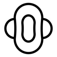 Sanitary pad icon representing menstrual hygiene management vector