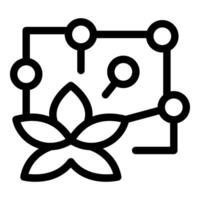 Flower growing system for smart agriculture and farming vector