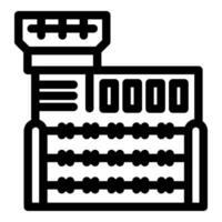 Prison building with watchtower and barbed wire fence drawing vector