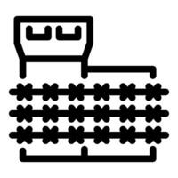 Smart farm hydroponic system growing plants icon vector
