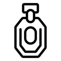 Perfume bottle icon representing fragrance and scent vector