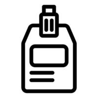 Usb flash drive taking form of an id card icon vector