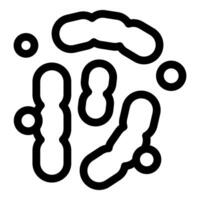 Different types of bacteria floating around spreading infection vector