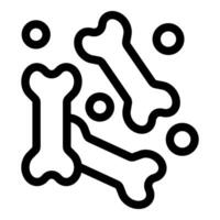 Bones and bubbles floating creating a playful pattern vector