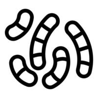 Simple vector icon representing bacteria multiplying