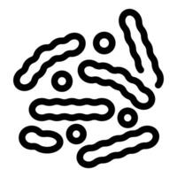 Bacteria and virus icon, simple style vector