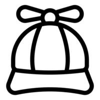 Child hat with propeller showing childhood and playfulness vector