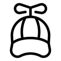 Funny hat with propeller is spinning and making you smile vector