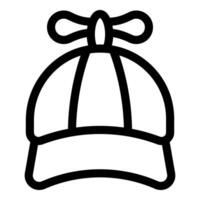 Funny baseball cap with propeller is showing happiness concept vector