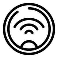 Smart robot vacuum cleaner using wi fi for navigation vector