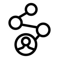 Businessman making connections with network marketing system vector