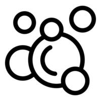 Group of soap bubbles floating is creating foam for bath or shower vector