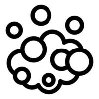 Soap suds icon representing cleaning and hygiene concept vector