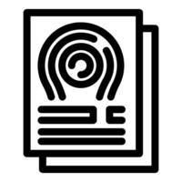 Fingerprint scanner analyzing document for security access vector