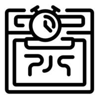 Stopwatch measuring time spent solving complex maze puzzle vector