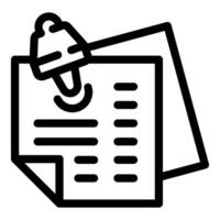 Mechanical robot arm stamping document for automation vector
