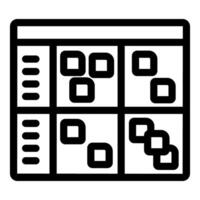 Software developer building application interface with functional programming vector
