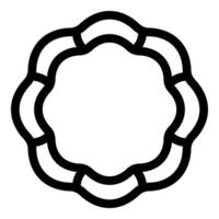 Abstract circular shape forming a flower like design element vector