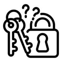 Choosing right key for lock access permission providing security vector