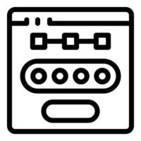 Website showing password protected content icon vector