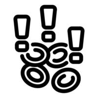 Immune system response concept icon showing antibodies attacking pathogens vector