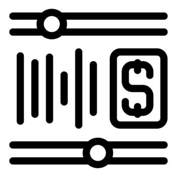Software defining payment processing system with barcode vector