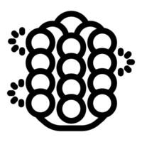 Nanobots attacking virus nanotechnology icon as eps 10 file vector