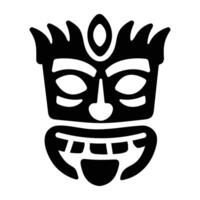 Tiki mask icon designed in filled style vector