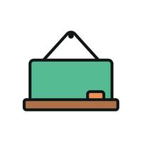 Blackboard sign object icon design simple and modern concept graphic vector
