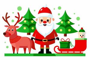 Jolly Santa Claus Graphics for Holiday Design Projects Ideal for Logos, Illustrations, Gift Tags, and Unique Seasonal Branding to Add a Touch of Festive Cheer to Your Creative Work vector