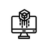 digital assets icon design on white background vector