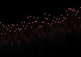 Abstract growing financial graph chart background vector
