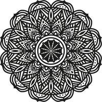 Floral Pattern Mandala Line art vector