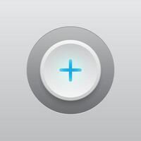 Add Modern Button and LED Light vector