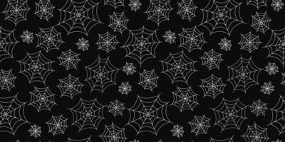 Halloween. Pattern seamless. Spider web. Icon, doodle drawing. Continuous background. vector