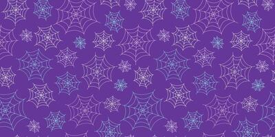 Spider web. Pattern seamless, Halloween. Icon, doodle drawing. Continuous background. vector