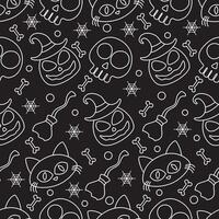 Halloween lines seamless pattern with simple design suitable for wrapping paper, wallpaper, and many more vector