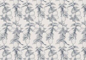 Hand Drawn Lemon Seamless Pattern vector