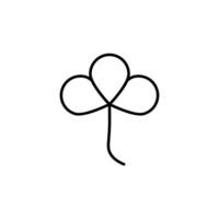 Leaf Line Symbol. Suitable for books, stores, shops. Editable stroke in minimalistic outline style. Symbol for design vector